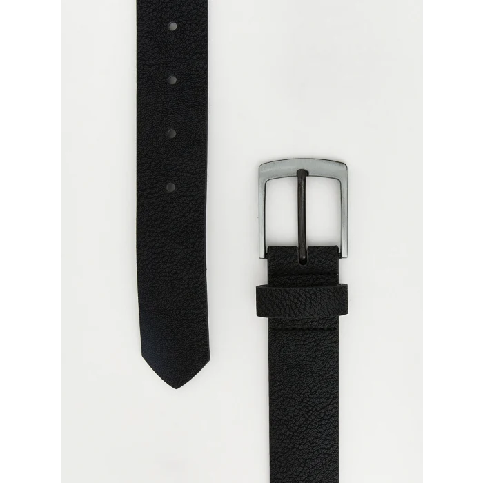 LCW ACCESSORIES Siyah Deri Görünümlü Erkek Çocuk Kemer