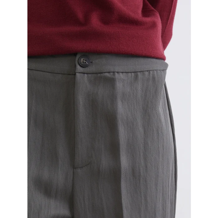 LCW Vision Antrasit Dar Fit Geniş Paça Kadın Pantolon