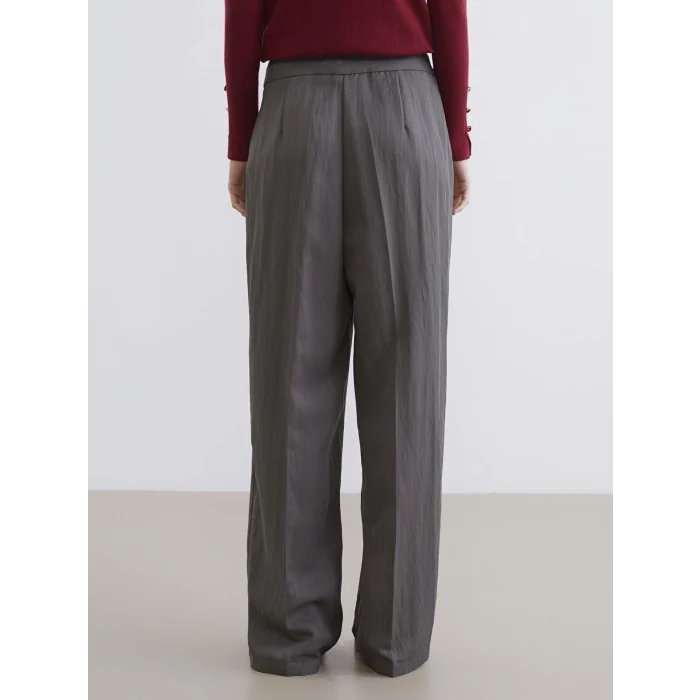 LCW Vision Antrasit Dar Fit Geniş Paça Kadın Pantolon