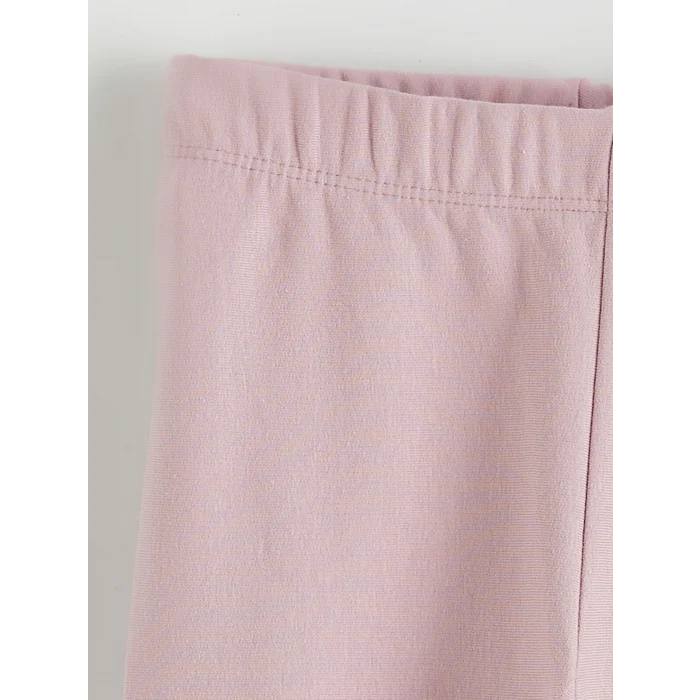 LCW Kids Ekru Beli Lastikli Kız Çocuk Tayt 2li