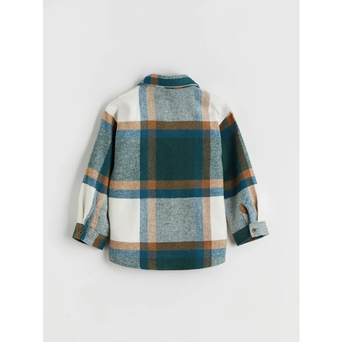 LCW Kids Yeşil Ekose Erkek Çocuk Oduncu Gömlek