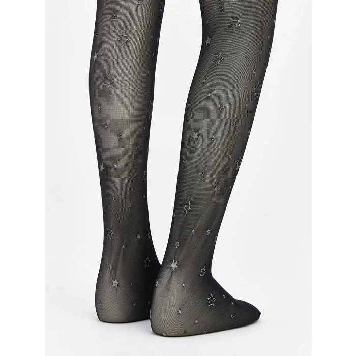 LCW Kids Siyah Kız Çocuk Ince Külotlu Çorap 2li