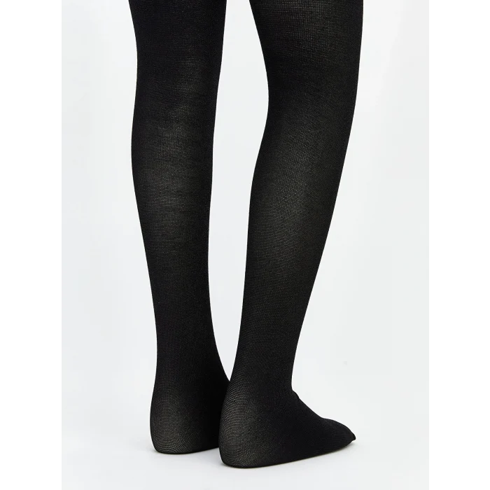 LCW Kids Siyah Kız Çocuk Ince Külotlu Çorap 2li