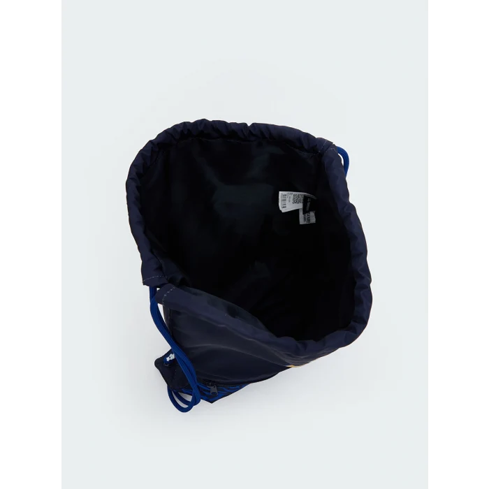 LCW ACCESSORIES Lacivert Real Madrid Baskılı Erkek Çocuk İpli Sırt Çantası