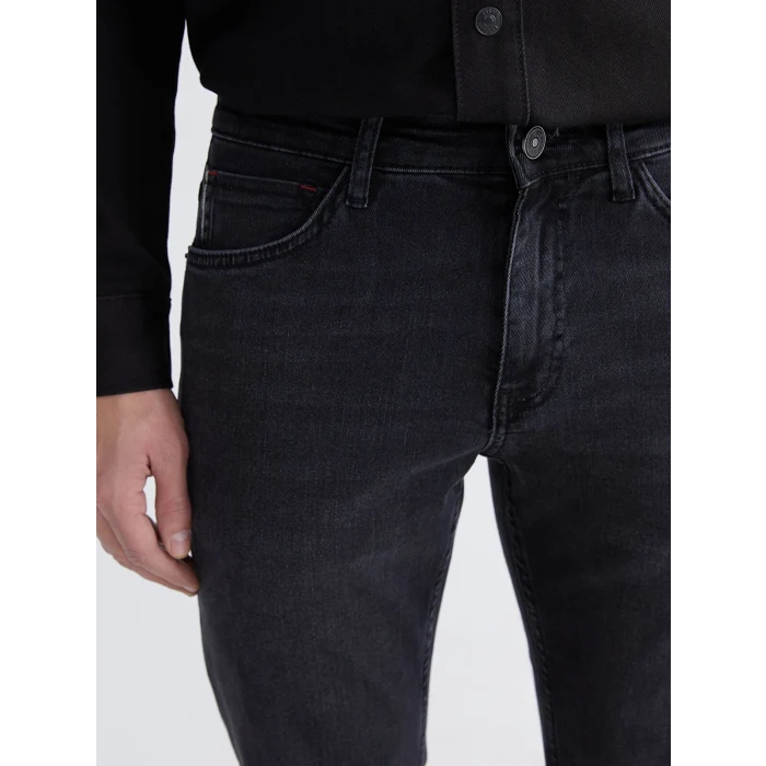 LCW Jeans Siyah 750 Slim Fit Erkek Jean Pantolon