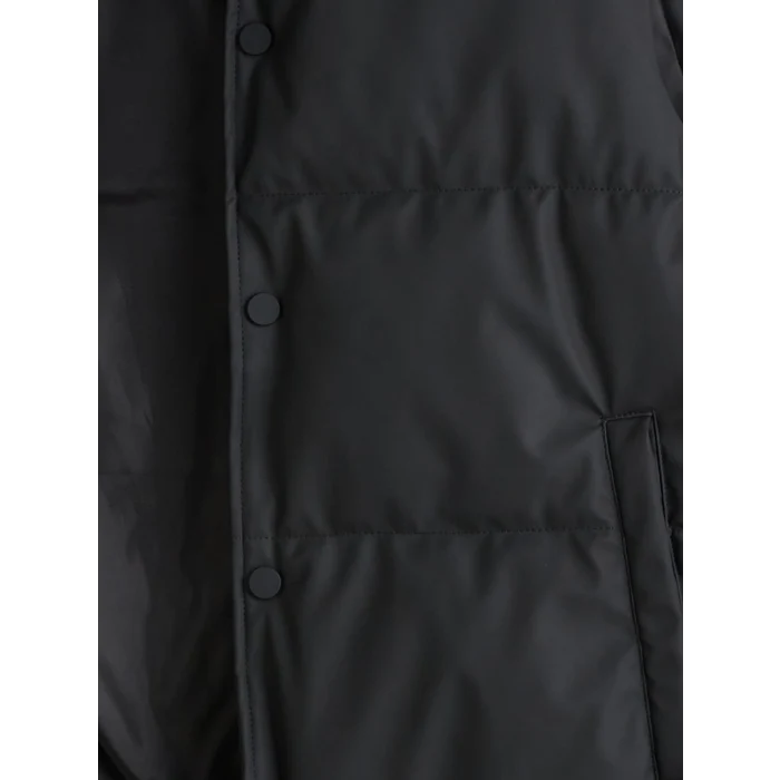 XSIDE Siyah Standart Kalıp Kolej Yaka Erkek Şişme Yelek