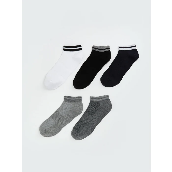 LCW ACCESSORIES Karışık Çizgili Erkek Patik Çorap 5li