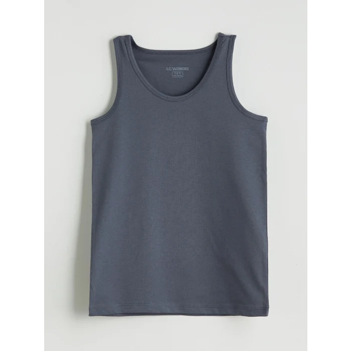 LCW Kids Gri Bisiklet Yaka Erkek Çocuk Atlet 5li