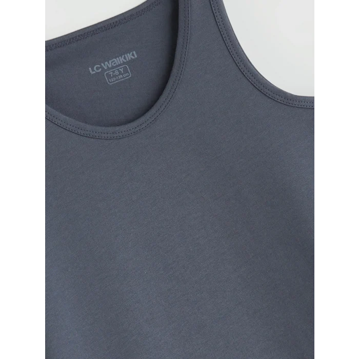 LCW Kids Gri Bisiklet Yaka Erkek Çocuk Atlet 5li