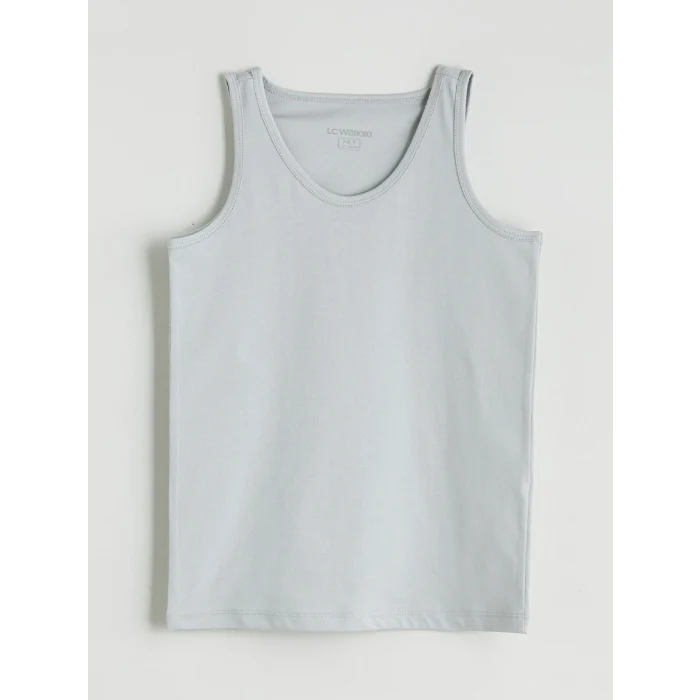 LCW Kids Gri Bisiklet Yaka Erkek Çocuk Atlet 5li