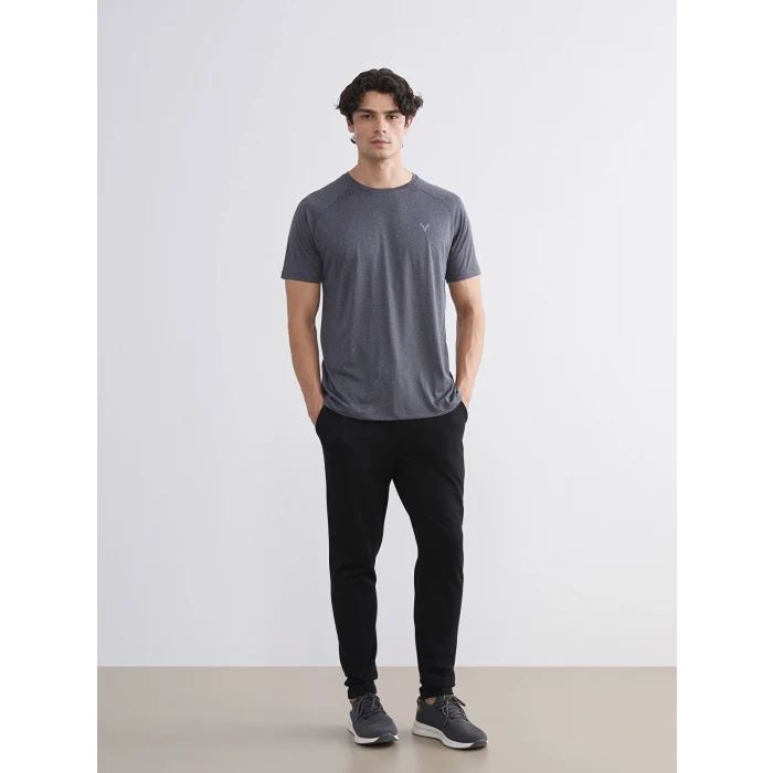 XSIDE ACTIVE Antrasit Bisiklet Yaka Erkek Tişört