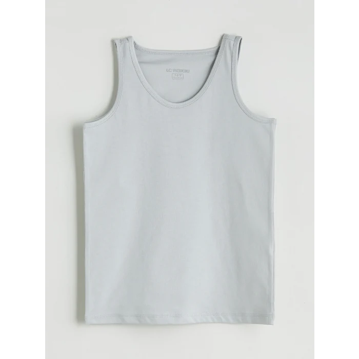 LCW Kids Gri Bisiklet Yaka Erkek Çocuk Atlet 5li