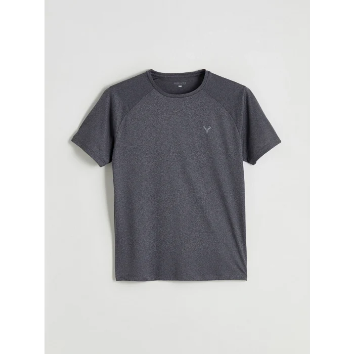 XSIDE ACTIVE Antrasit Bisiklet Yaka Erkek Tişört