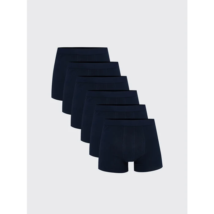 LC WAIKIKI Lacivert Standart Kalıp Pamuklu Esnek Erkek Boxer 7li