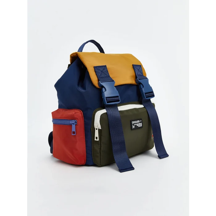 LCW ACCESSORIES Lacivert Renk Bloklu Erkek Çocuk Sırt Çantası