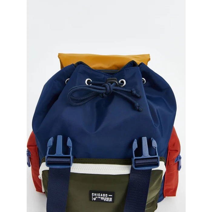 LCW ACCESSORIES Lacivert Renk Bloklu Erkek Çocuk Sırt Çantası