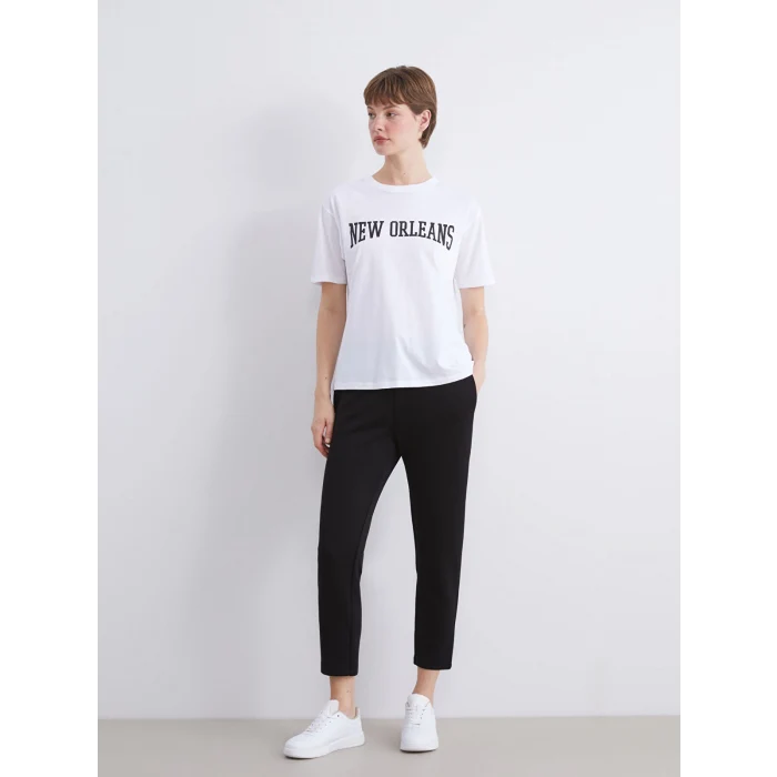 LCW Vision Siyah Beli Lastikli Kadın Eşofman Altı