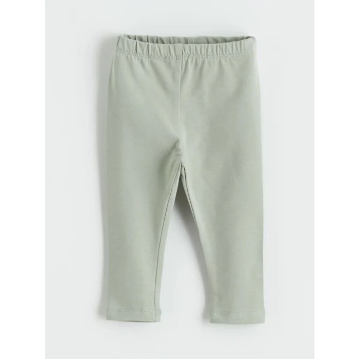 LCW baby Yeşil Bebe Yaka Nakışlı Uzun Kollu Kız Bebek Takım