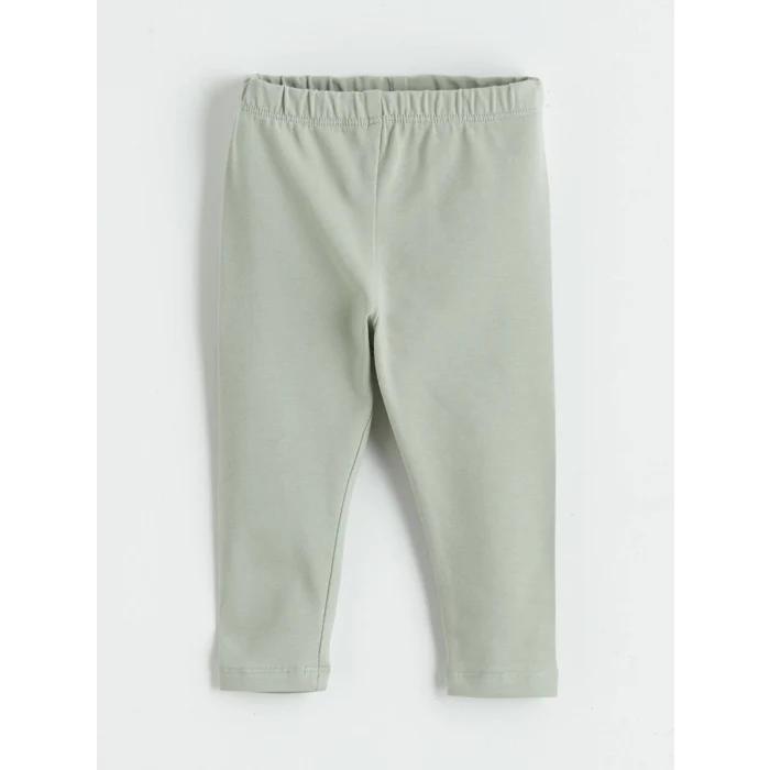 LCW baby Yeşil Bebe Yaka Nakışlı Uzun Kollu Kız Bebek Takım