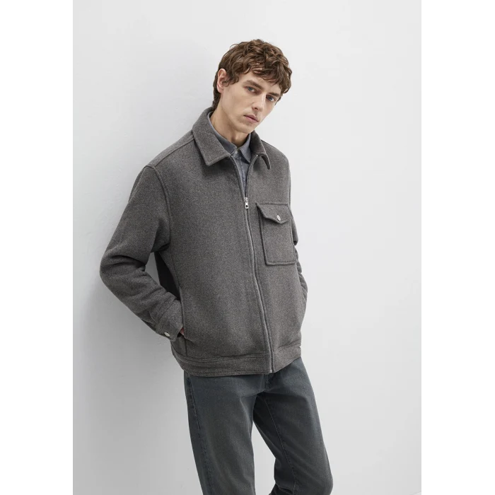 Mavi 0211804-80024 Yün Karışımlı Gri Gömlek