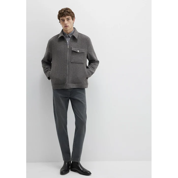 Mavi 0211804-80024 Yün Karışımlı Gri Gömlek