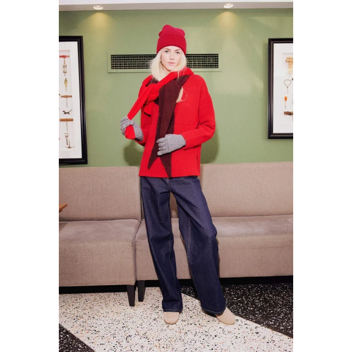 Defacto E9113AXNM82 Mavi Wide Leg Normal Bel Düz Paça Uzun Jean Pantolon