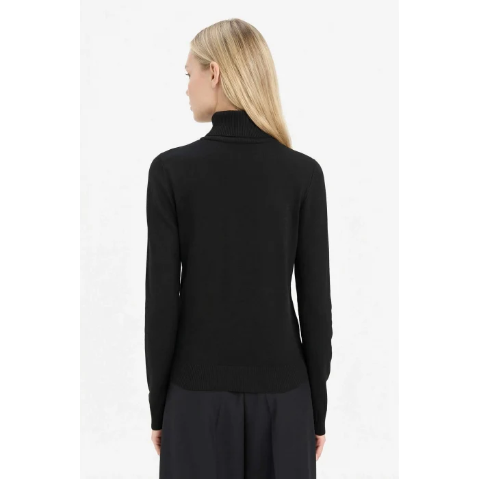 Defacto E8498AXBK27 Siyah Regular Fit Yarım Balıkçı Yaka Triko Kazak