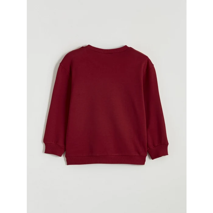 LCW Kids Kırmızı Galatasaray Baskılı Erkek Çocuk Kalın Sweatshirt