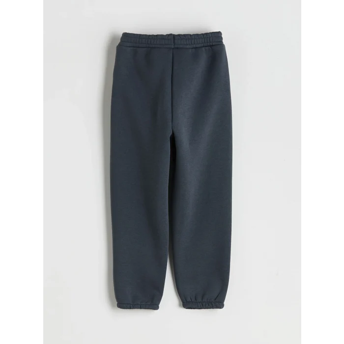 LCW Kids Antrasit Bisiklet Yaka Dinozor Baskılı Erkek Çocuk Sweatshirt ve Eşofman Altı