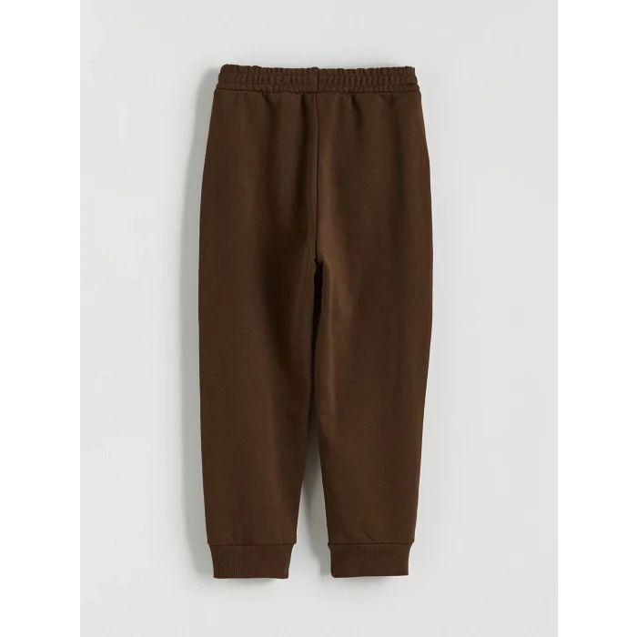 LCW Kids Kahverengi Bisiklet Yaka Erkek Çocuk Eşofman Takımı