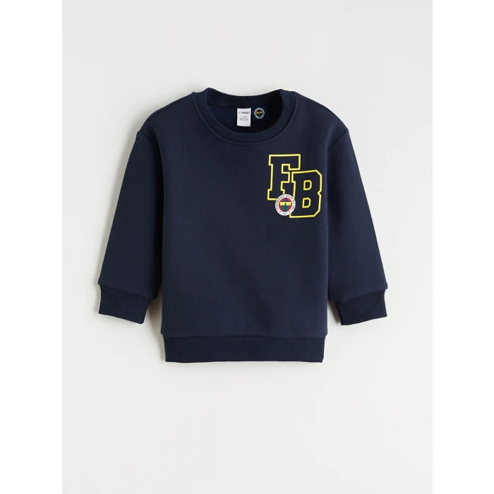 LCW Kids Lacivert Fenerbahçe Baskılı Erkek Çocuk Kalın Sweatshirt ve Eşofman Altı