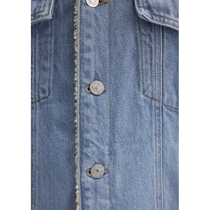 Mavi 0111214-88554 Zander Classic Denim Suni Kürklü Açık Mavi Jean Ceket