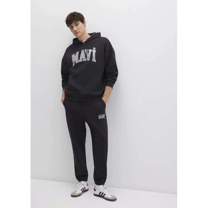 Mavi 0010207-900 Mavi Logo Baskılı Siyah Eşofman Altı