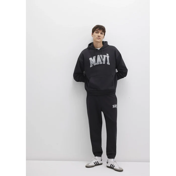 Mavi 0010207-900 Mavi Logo Baskılı Siyah Eşofman Altı