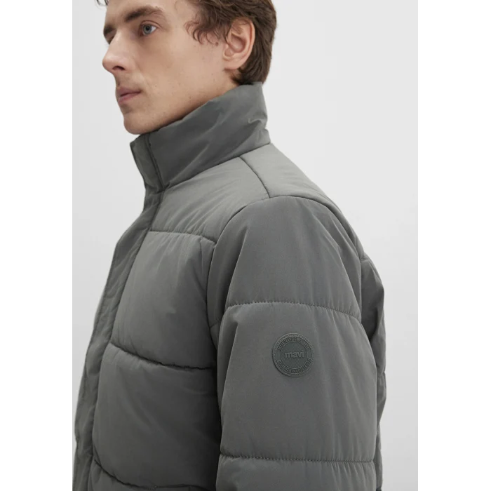 Mavi 0110470-71598 Dik Yaka Haki Şişme Mont