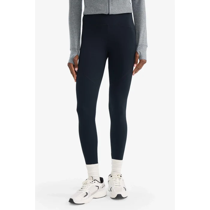 Defacto Z0817AZBK81 Siyah Siyah Toparlayıcı Yüksek Bel Şekillendirici Esnek Sporcu Tayt