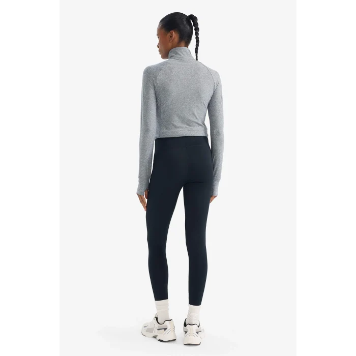 Defacto Z0817AZBK81 Siyah Siyah Toparlayıcı Yüksek Bel Şekillendirici Esnek Sporcu Tayt