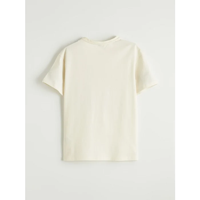 LCW Kids Ekru Baskılı Kız Çocuk Tişört 2li