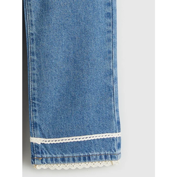 LCW Kids Mavi Regular Fit Kız Çocuk Jean Pantolon