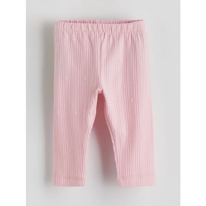 LCW baby Ekru Bebe Yaka Kız Bebek Gömlek ve Tayt