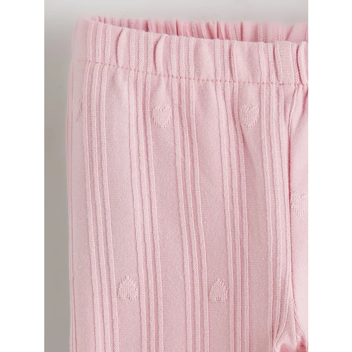 LCW baby Ekru Bebe Yaka Kız Bebek Gömlek ve Tayt