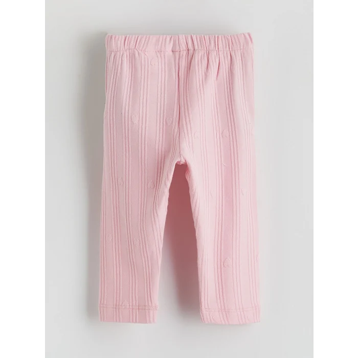 LCW baby Ekru Bebe Yaka Kız Bebek Gömlek ve Tayt