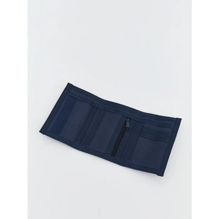 LCW ACCESSORIES Lacivert Baskılı Cırt Cırtlı Erkek Çocuk Cüzdan