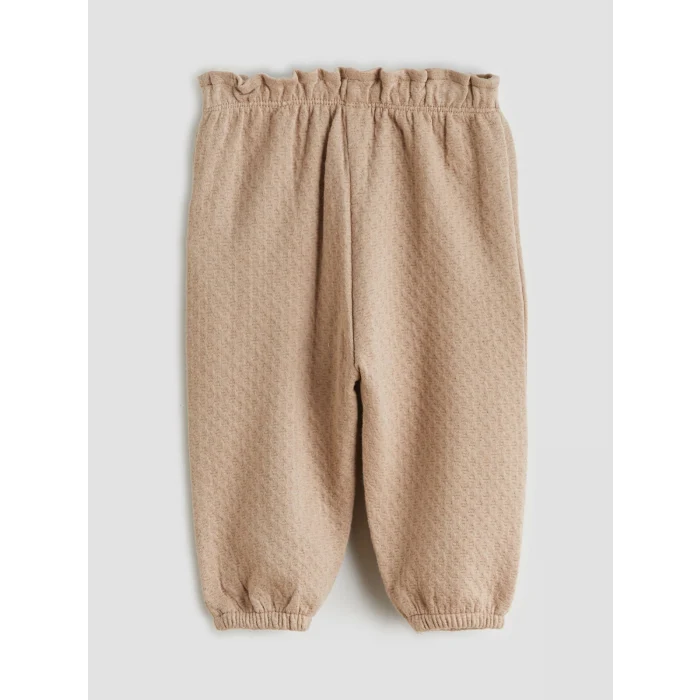 LCW baby Bej Hayvan Figürlü Kız Bebek Sweatshirt ve Pantolon