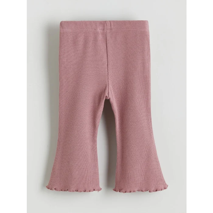 LCW baby Ekru Nakışlı Kız Bebek Sweatshirt ve Tayt