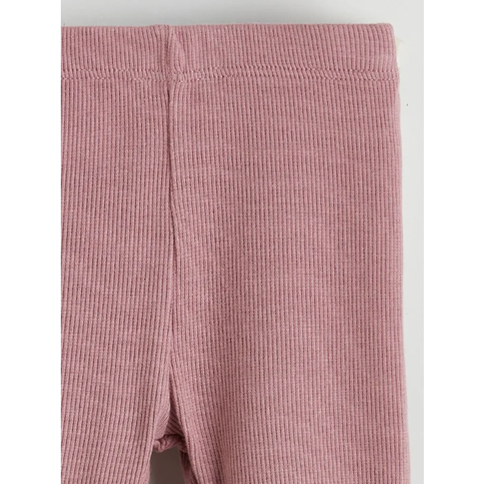 LCW baby Ekru Nakışlı Kız Bebek Sweatshirt ve Tayt