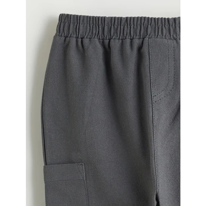 LCW baby Bej Çizgili Erkek Bebek Gömlek ve Pantolon