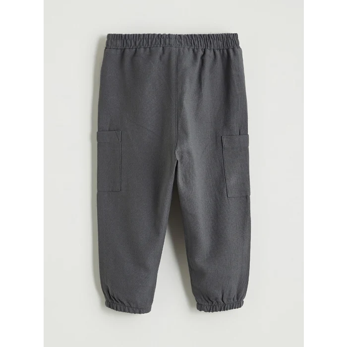 LCW baby Bej Çizgili Erkek Bebek Gömlek ve Pantolon