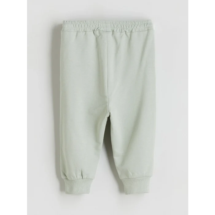 LCW baby Yeşil Dinozor Baskılı Erkek Bebek Eşofman Takımı