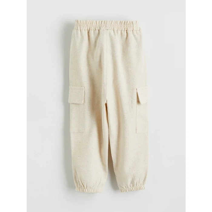 LCW baby Ekru Erkek Bebek Kapüşonlu Gömlek ve Pantolon